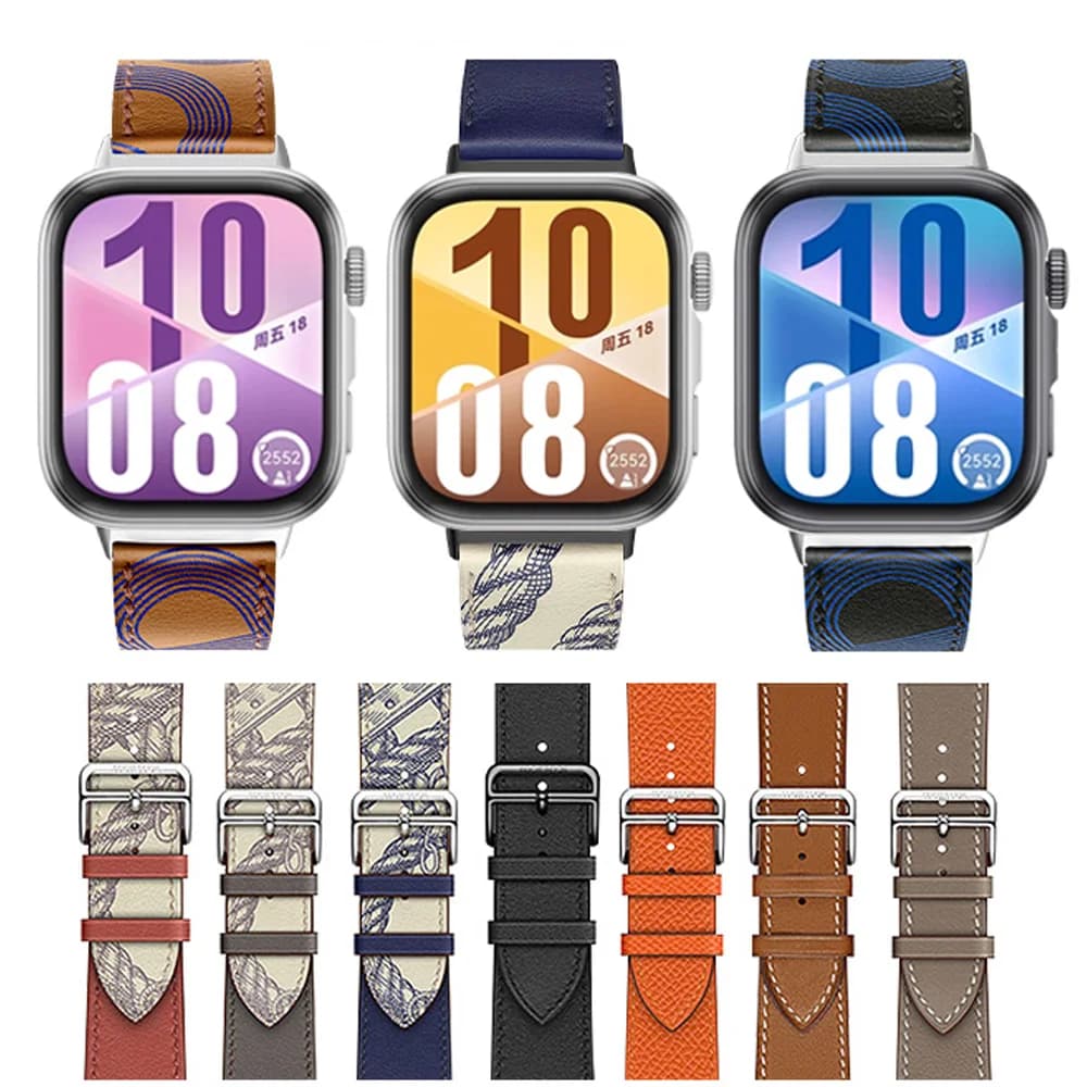 Cinturino per orologio in pelle per Huawei Watch Fit 4-Fit 4 pro-Fit 3 Smart Sostituzione braccialetto sportivo Fit3/4 Accessori per cinturini