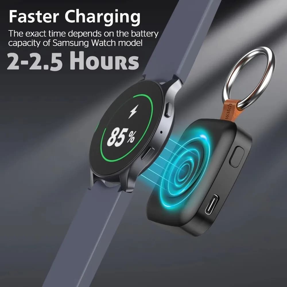 New LED Indicator Wireless Charger Fast Charging Wireless Charging Power Bank Magnetic Watch Charging For Galaxy Watch 6 7 8