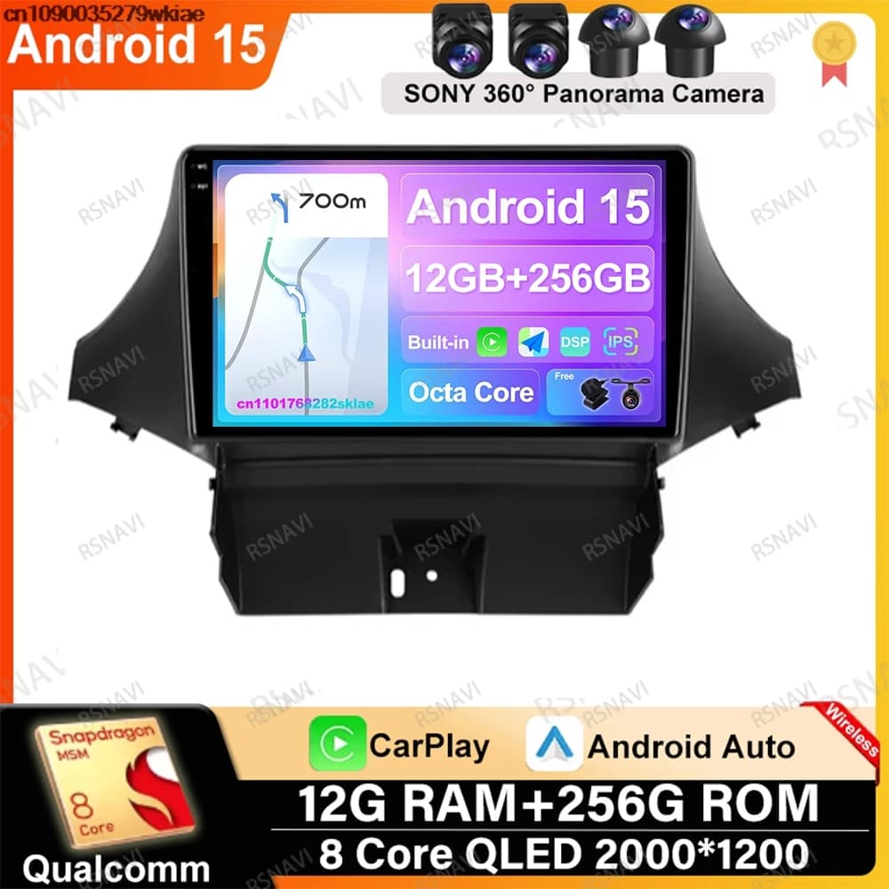 Android 15 For Chevrolet Orlando 2010 - 2017 2018 Head Unit Snapdragon Qualcomm WIFI+ 4G LTE Carplay Systems 9/10 Inch NO 2DIN