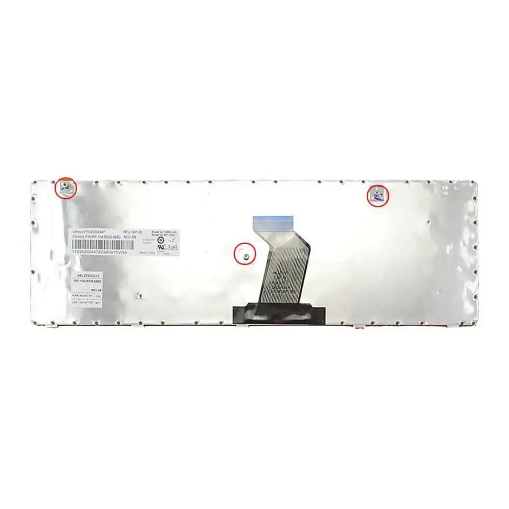Sostituzione tastiera completa inglese britannica con materiale plastico con cornice nera per aggiornamento laptop Lenovo G580 Z580A G585 Z585