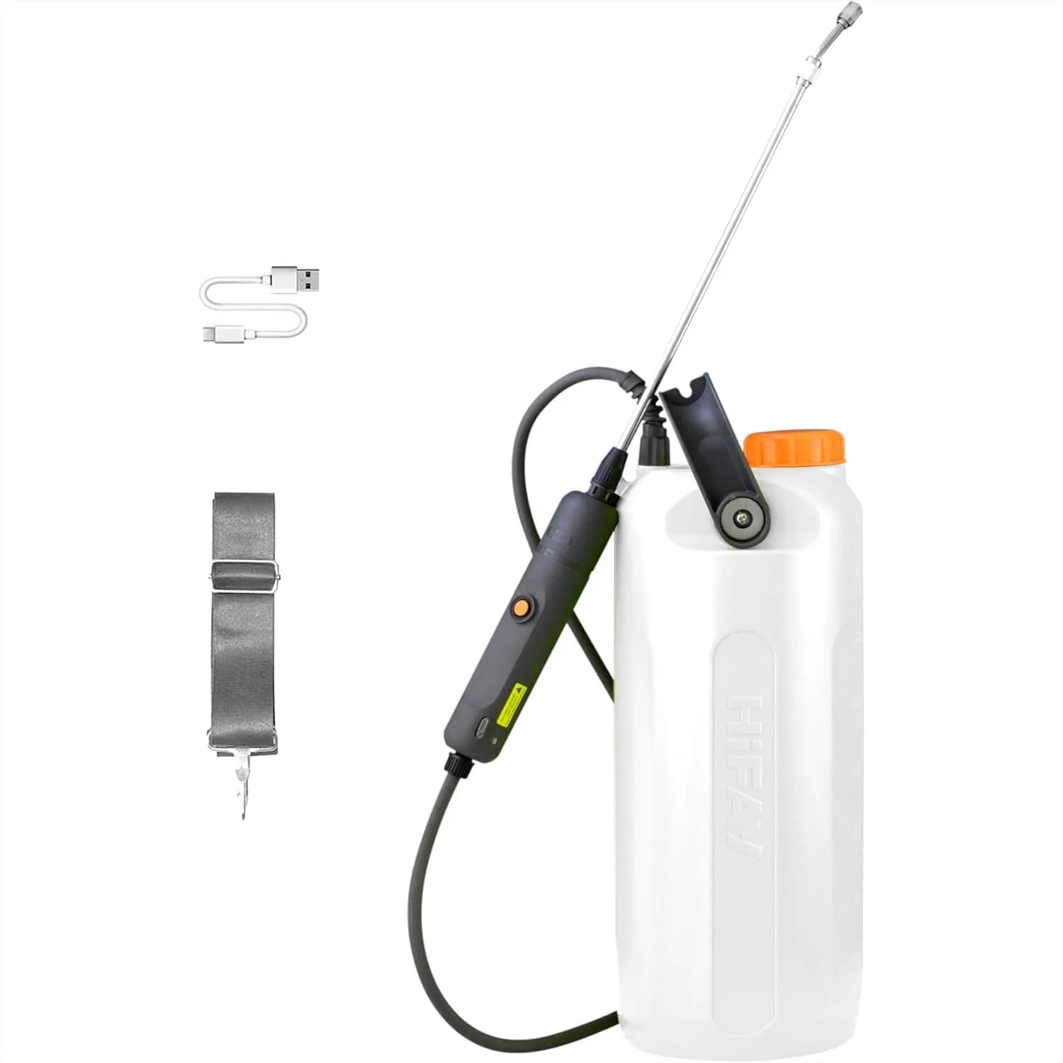 Spruzzatore Elettrico da 2 Galloni con Asta Telescopica, Spruzzatore da Giardino Ricaricabile a Batteria per Piante