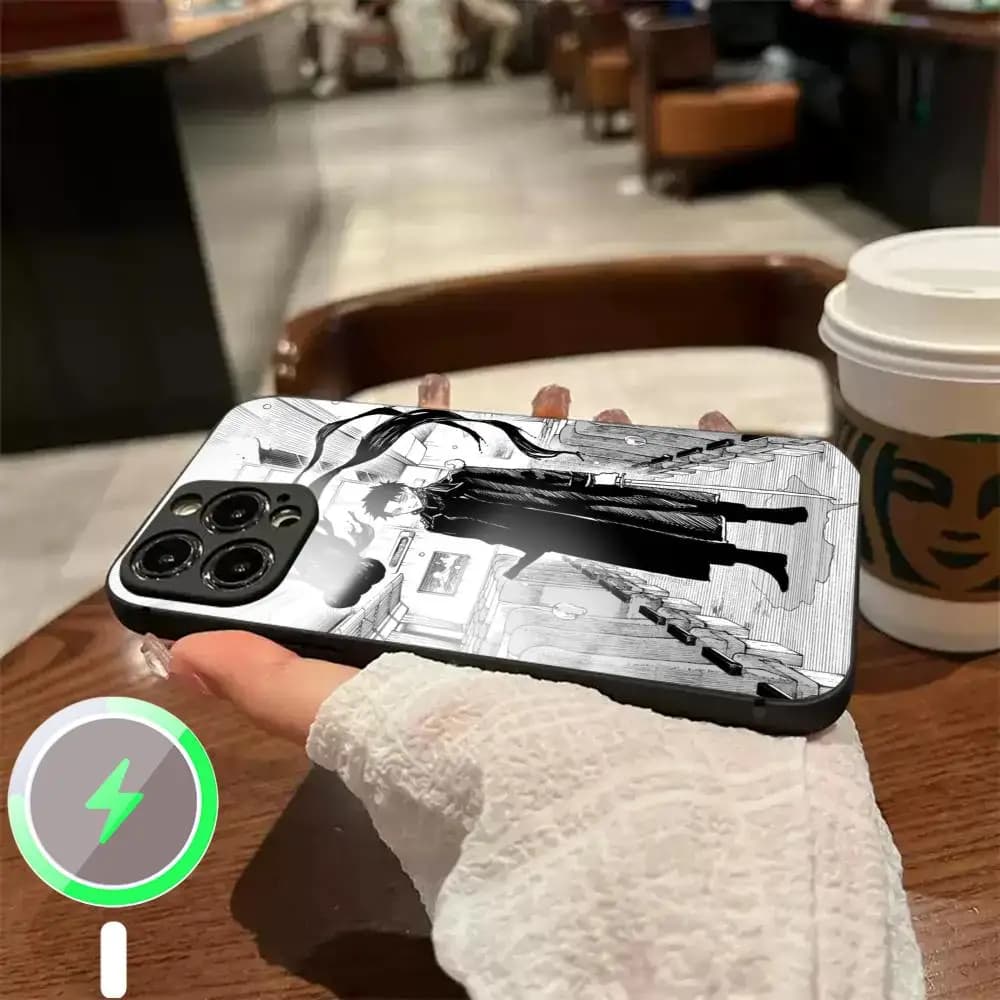 Kagurabachi Japan Comic pattern Phone Case For iPhone17 Air 16 e 15 14 13 12 11 Plus Mini Pro Max Glass Magnetic Case