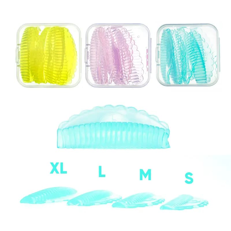 4 pairs of silicone eyelashes permanent lamination pad reusable eyelashes lifting rods 3D eyelashes extension bigodino applicator tools