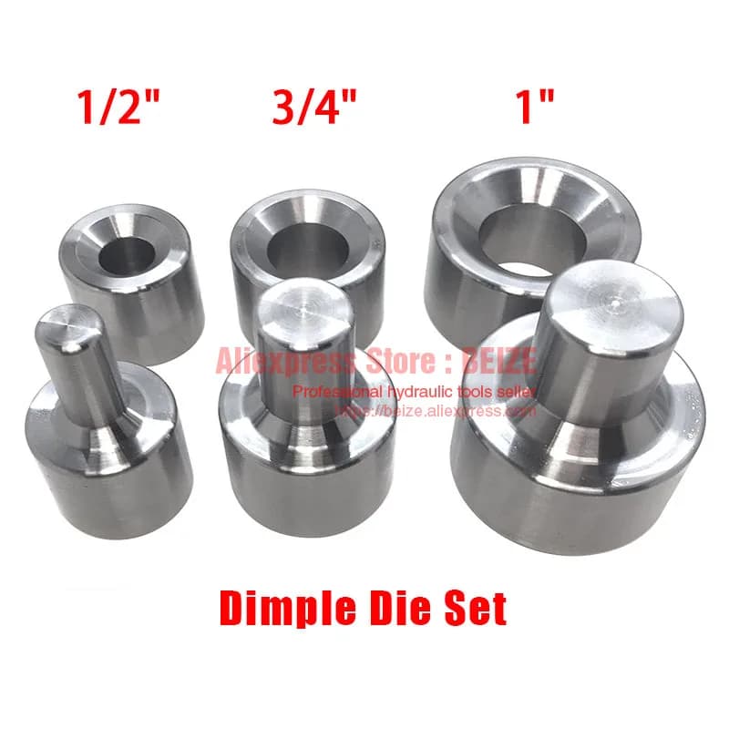 Set di matrici per fossette da 3 pezzi 1/2" 3/4'" 1"