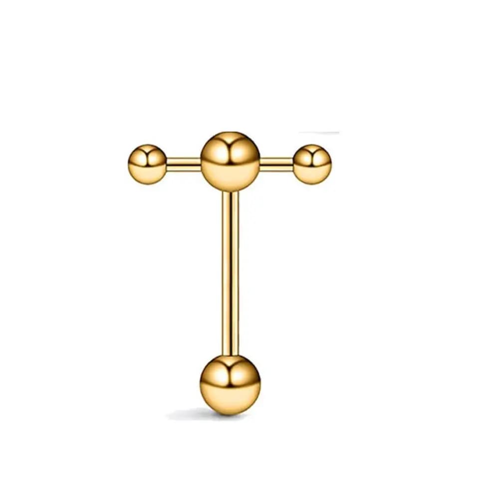 Orecchini Creativi Hop da Donna, Piercing per Lingua in Acciaio Inossidabile, Gioielli per il Corpo, Piercing a Bilanciere per Lingua