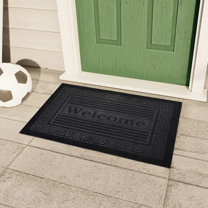 Tappetino di benvenuto per ingresso antipolvere, comodo tappeto da ingresso antiscivolo, zerbino autunnale e invernale, raschietto per scarpe ad alto flusso, hom