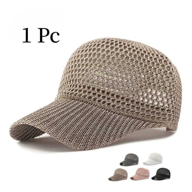 Cappello da Baseball Traspirante in Rete per Uomo e Donna, Leggero e Traforato, Ideale per Sport Estivi e Uso Quotidiano