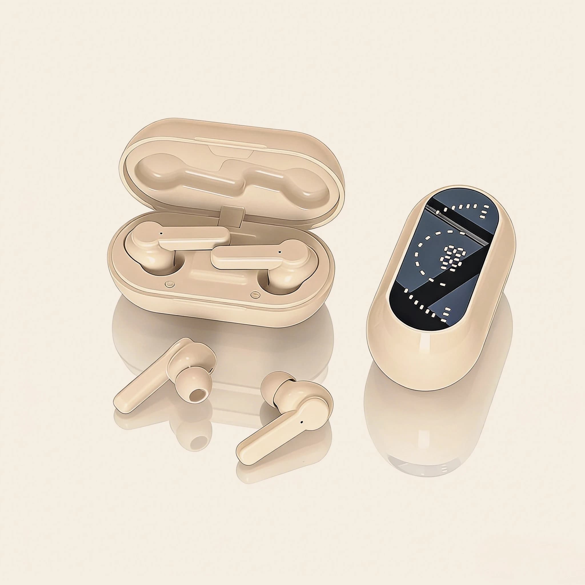 Cuffie In-ear Wireless Bluetooth 5.4, Auricolari Sportivi, Cuffie da Gaming con Riduzione del Rumore, Bassi Potenti e Controllo Touch per Giocatori