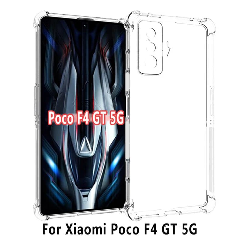 Per Xiaomi Poco F4 GT 5G Custodia Trasparente Airbag Silicone TPU Copertura Posteriore Del Telefono Custodia Morbida per Xiaomi Poco F4 GT F4GT PocoF4GT 5G