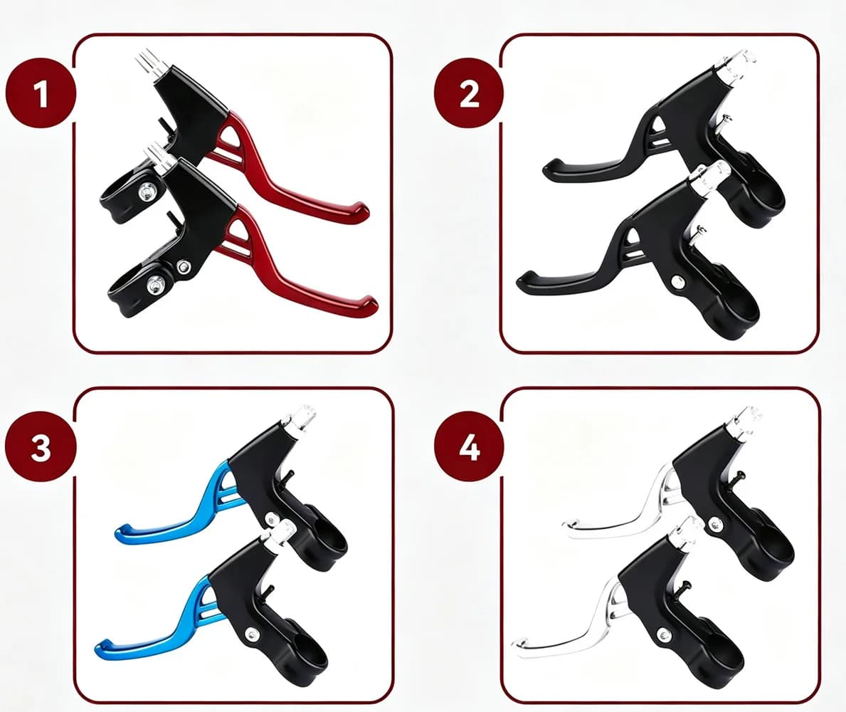 Bicycle V Brake Set Full Kit Mountain Bike V-Brake Caliper Brake Levers Brake Cable Wire + Brake Pads With Free Wrench