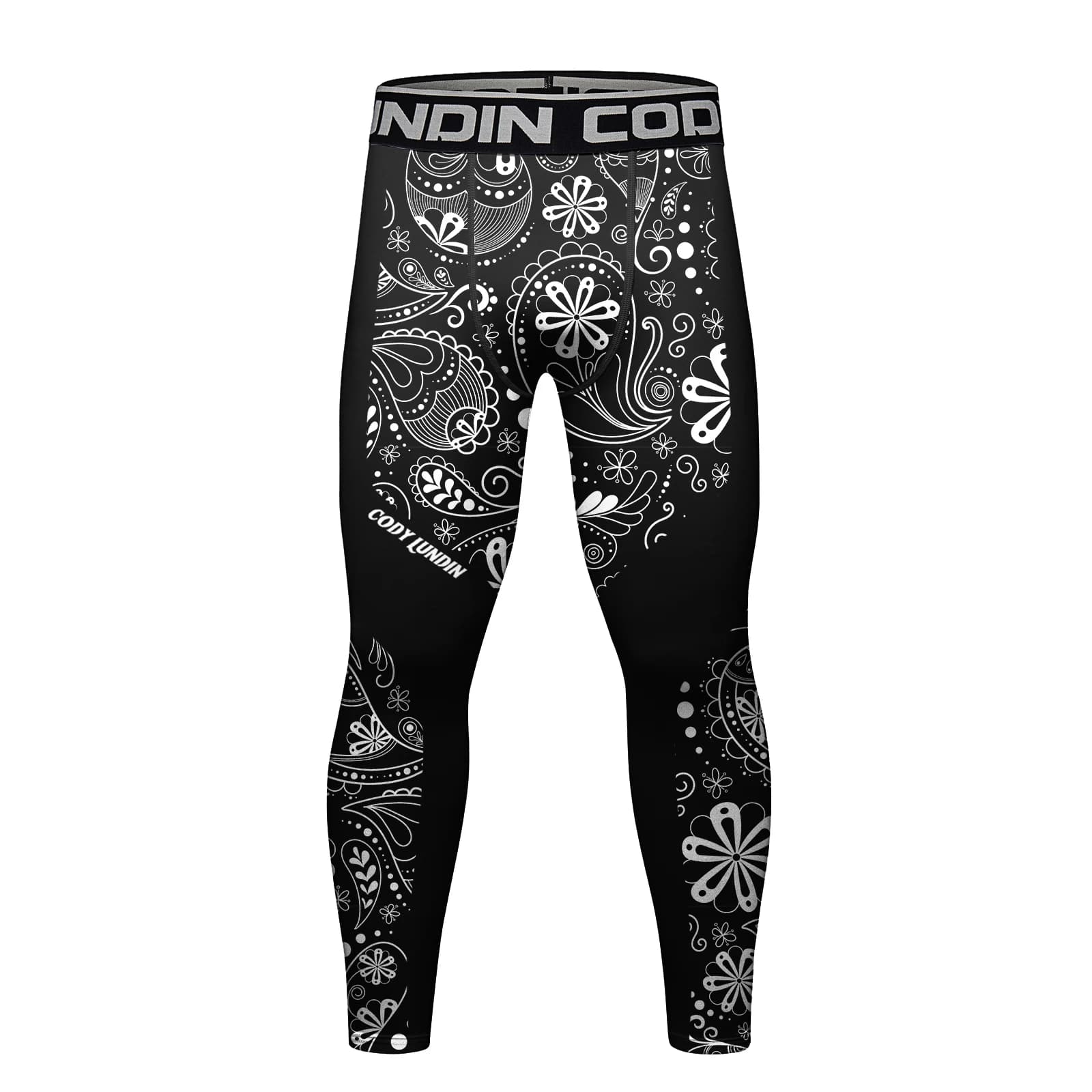 Cody Lundin Men's Footwear Elasticized Training Pants Compression Gym Fitness 3D Printing Bodybuilding Jogging BJJ Jiu Jitsu Legging