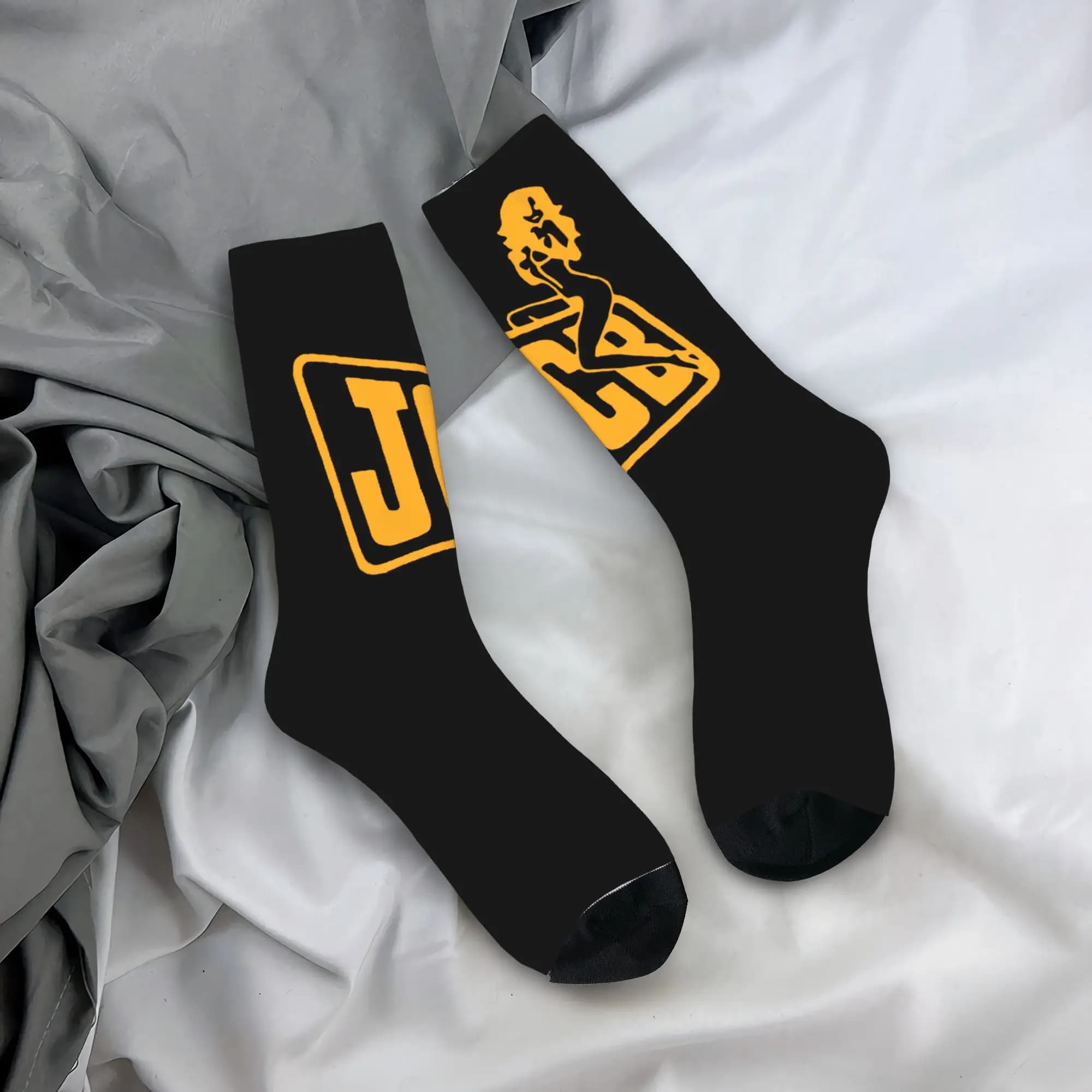 Calzini JCB con stampa personalizzata per uomo e donna, calzini elasticizzati per l'estate, l'autunno e l'inverno