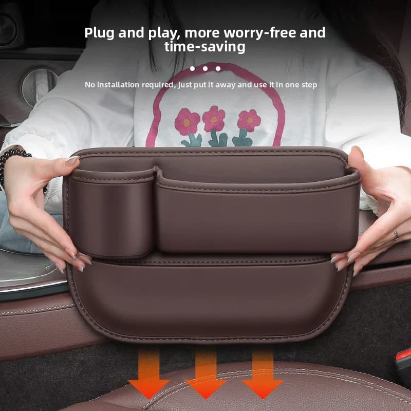 For Audi e-Tron GE A5 Cabrio F5 RS4 B9 RS5 F5 2017 ~ 2023 Car seat Gap Storage box with multipurpose pockets Accessories