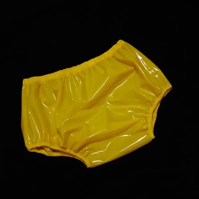 Slip in plastica Anti-pannolino ABDL di grandi dimensioni Allentato Attrezzatura larga Pannolino per incontinenza Biancheria intima di plastica a vita alta Pantalone trasparente in PVC