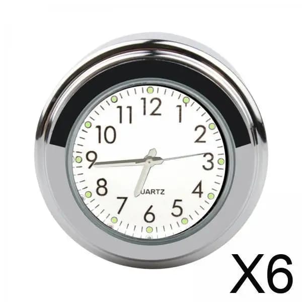 Orologio per montaggio su manubrio del motociclo Termometro in alluminio Modifica quadrante per Cruiser Buggy Yacht 22 25mm