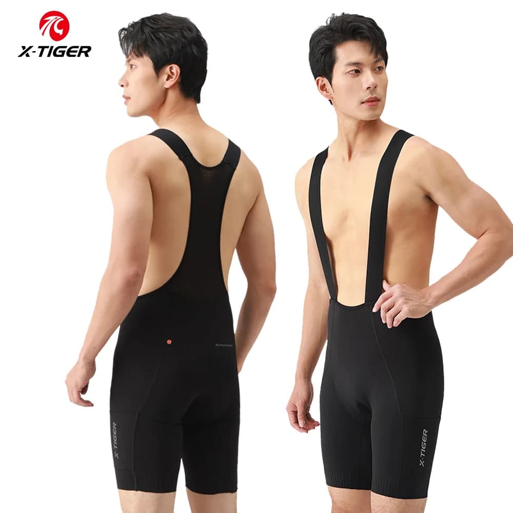 X-TIGER Men's professional cycling pants Cycling shorts with thick cushion MTB 8-hour road bike tights with pocket clothes