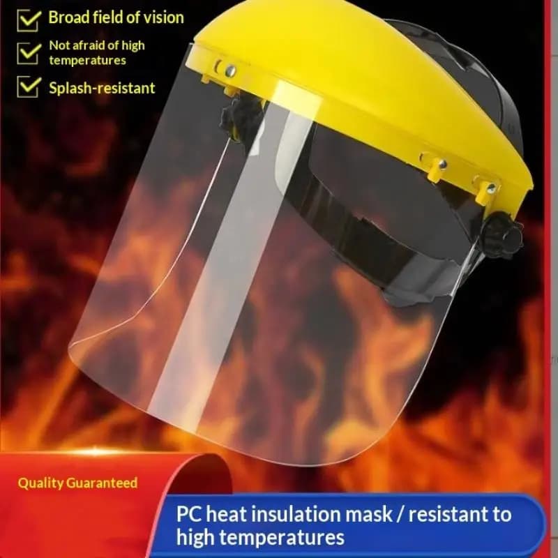 laNew la Protective mask with rigid safety visor with adjustable head strap Rigid integral safety mask