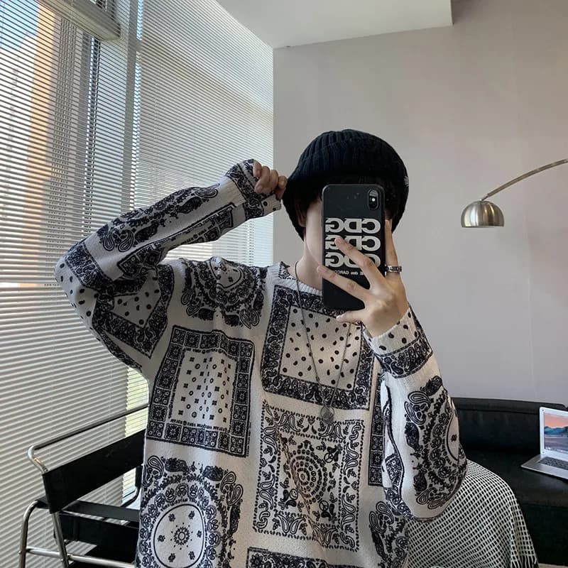 Men's Knit Hat Korean Style with Margherita Ricamata, Hot and Versatile Cup Cold Resistant, Fashion Unisex Winter Cap