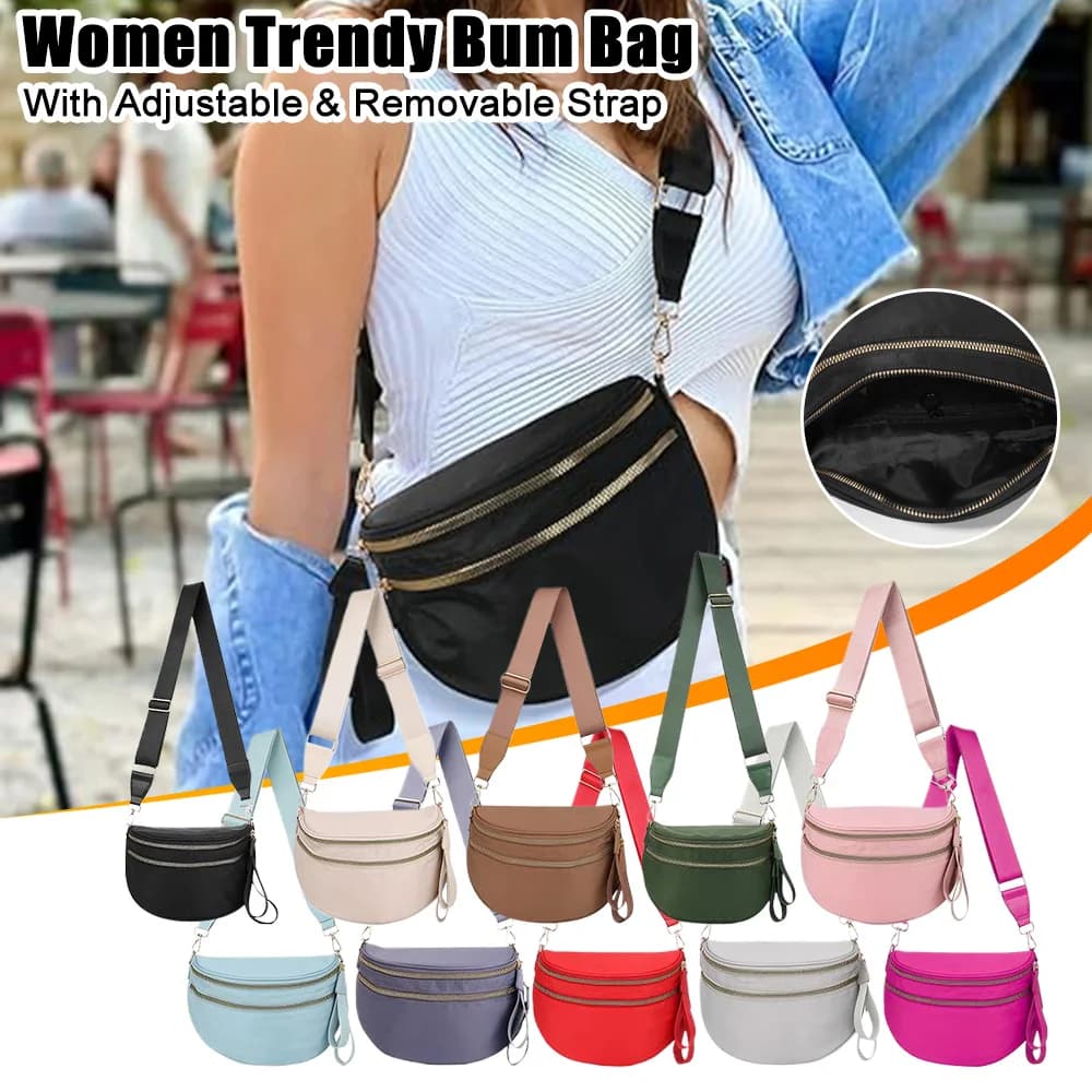 Borsa a marsupio da donna alla moda con tracolla regolabile e rimovibile Borse a tracolla per cena da donna Portafoglio per telefono Spaziosi marsupi