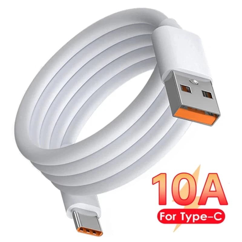 Cavo da USB a tipo C 10A 120W Linea di ricarica super veloce per iPhone15 16 Xiaomi Samsung Huawei Honor Cavo dati USB PD a ricarica rapida