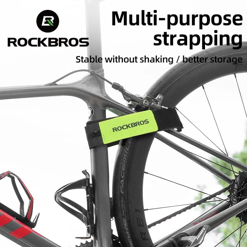 ROCKBROS Accessorio per riporre i bagagli regolabile per esterni Comodo cinturino multifunzionale Corda per legare antiscivolo in velcro per bicicletta