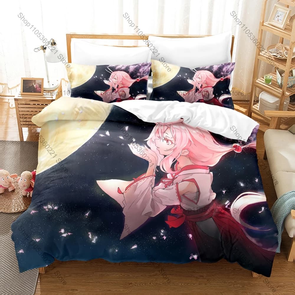 Tensei Shitara Slime Datta Ken Anime Print Bedding Set 3in1 1 Duvet Cover 2 Pillowcases Soft Fabric Bedroom Textile For Otaku