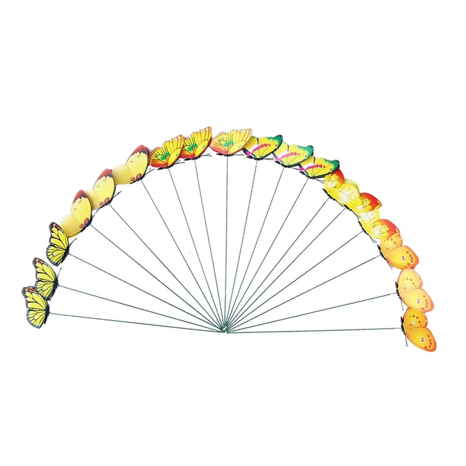 24 Pieces of Butterfly Shape Decorations for Garden, Vases and Entrances, Christmas Decorations