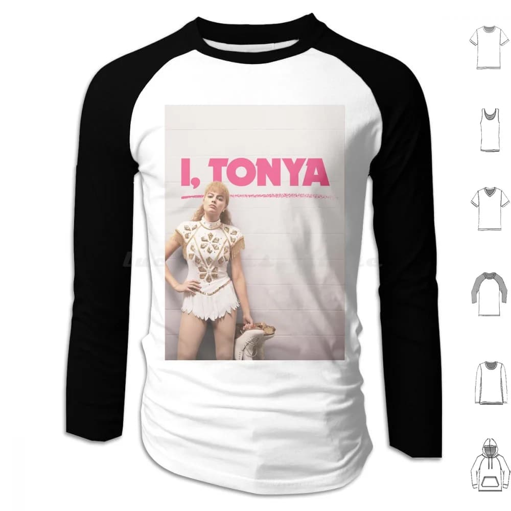I, Tonya Poster Felpe con cappuccio Manica lunga I Tonya Film Film Pattinaggio su ghiaccio Commedia Sport Margot Robbie Tanya Harding