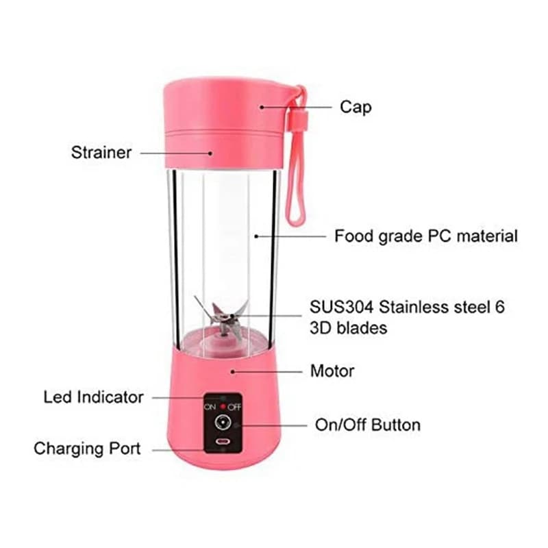 L65A-Elettrico Spremiagrumi Frullatore Portable USB Latte Pessoale Frullato Maker Mixer Mug for the Casa Picnic Office