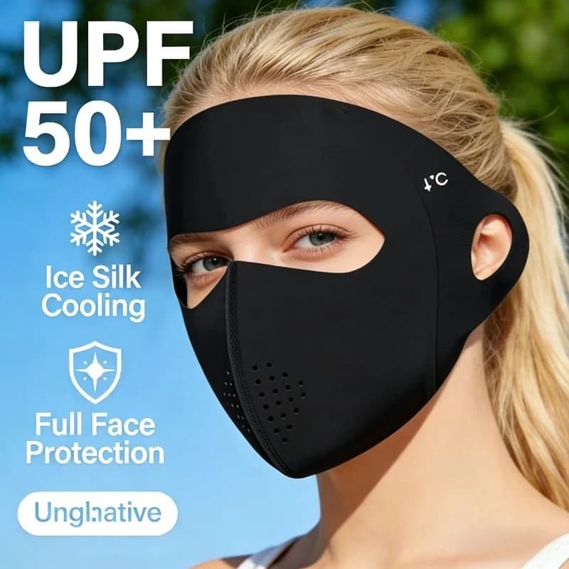 1-10 Pieces Integrated Solar Protection Mask, Face Mask for Men and Women, for Open, Breathable and Elastic Travel