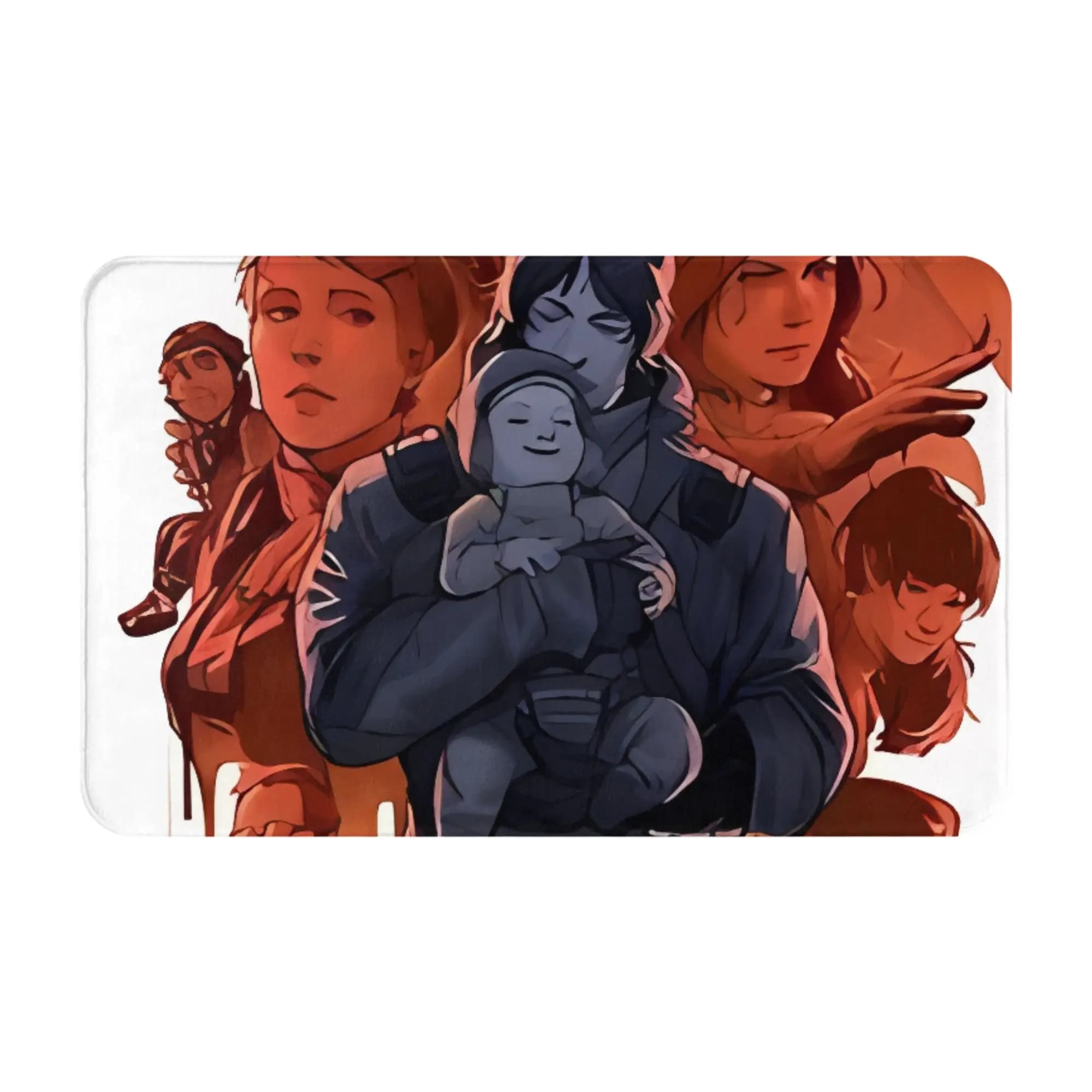 Death Stranding red Christmas Decorations Bath Mat Death Stranding Doormat Kitchen Carpet Outdoor Rug Home Decor