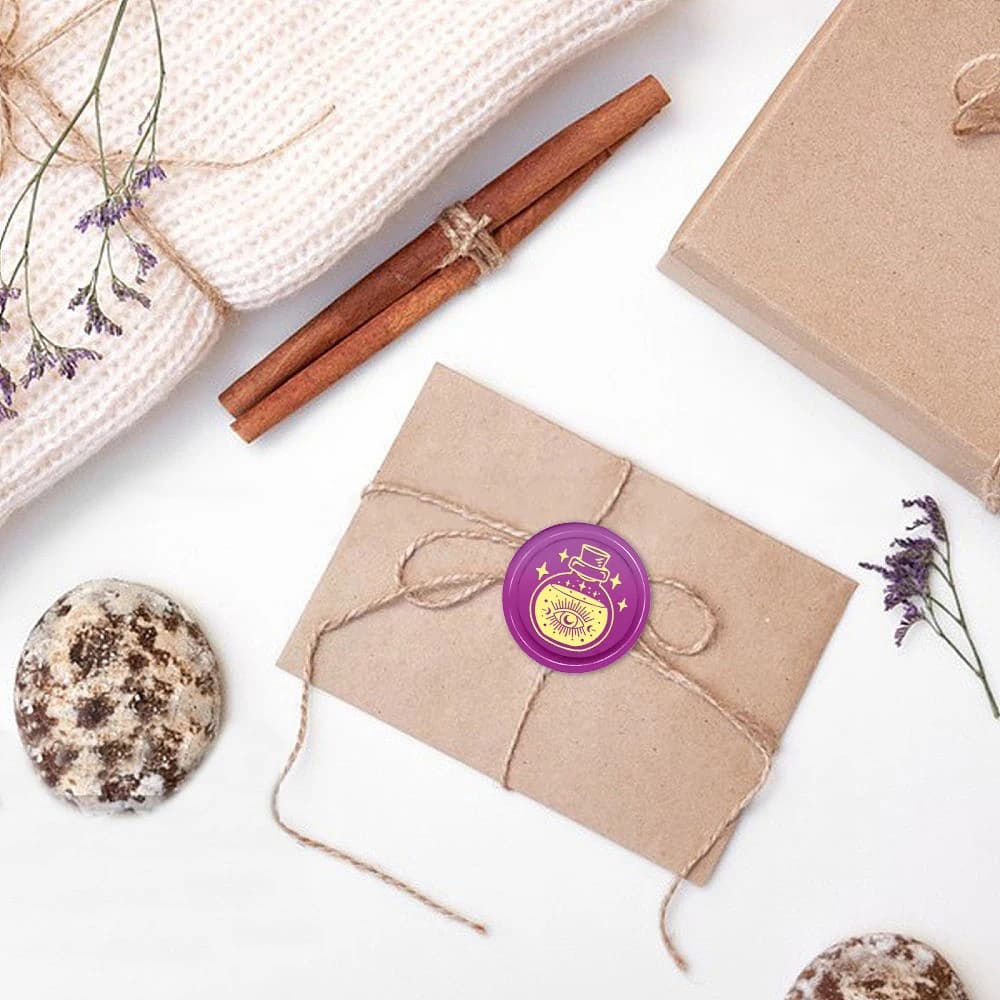 Mystical & Celestial Wax Seal Stamp Set,Replaceable Brass Head for Witchcraft,Scrapbooking,Halloween Crafts & Wedding Stationery