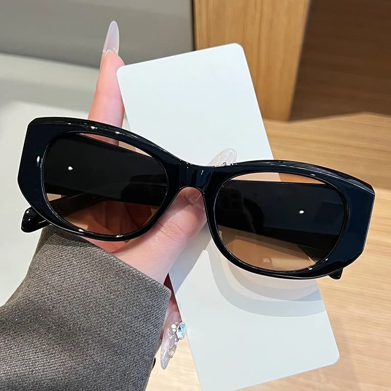 Retro Oval Frames Pilot Oval Sunglasses Women Men Brand Designer Vintage Round Sun Glasses Luxury Brown Shades Male