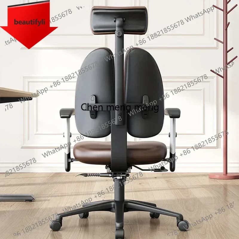 Sedia da Ufficio Ergonomica X188, Poltrona da Gaming Reclinabile, Girevole e Regolabile, Arredamento per Ufficio