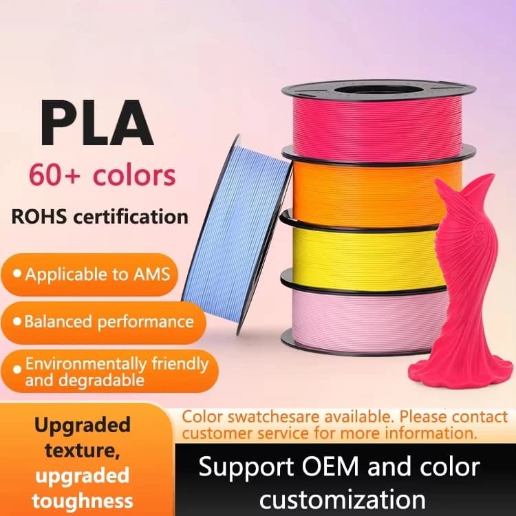 1kg PLA 1.75mm Filament 210C Molding Printing 3D Printer Doodle Drawing Pen Basic Plastic Rods Creative Designs