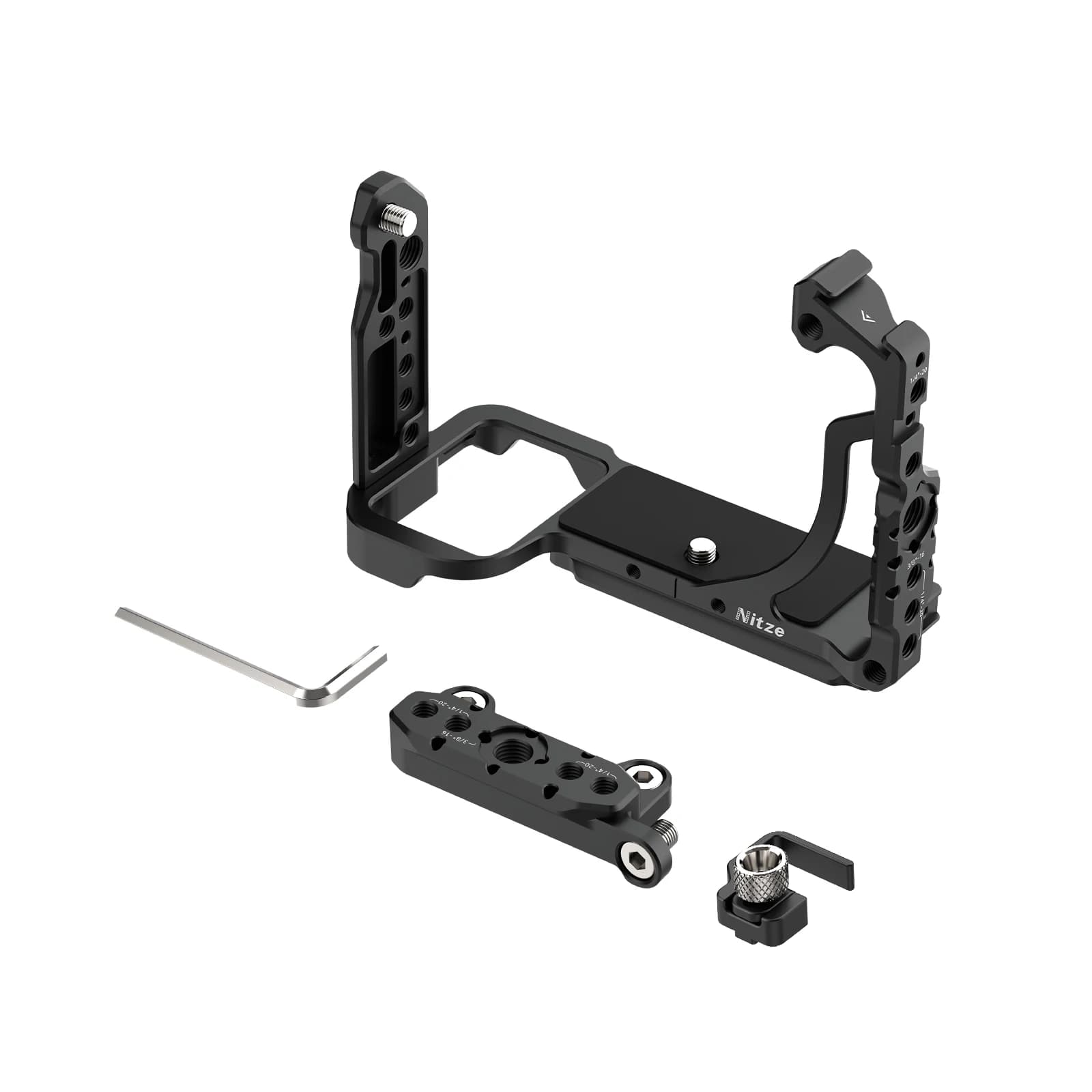 Nitze Aluminum Alloy Cage With Top NATO Rail HDMI Cable Clampfor Sony FX2 - T-S17B