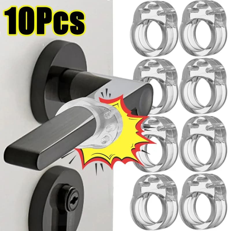 1/10 pz antiurto fermaporta in Silicone maniglia della porta Buffer protezione della parete maniglia della porta paraurti mobili protetti Crash pad anelli