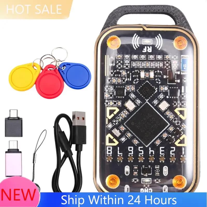 【DISPONIBILE】Emulatore di Smart Card Chameleon Ultra + 3XUID Lettore di Chip RFID Smart con Portachiavi 125Khz 13.56M ID IC Card NFC Dupli