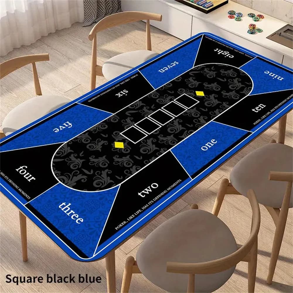 Thickened Professional Texas Hold'em Poker Mat Large Poker Mat Anti-slip Rubber Casino Table Mats Mahjong Board Games Tablecloth