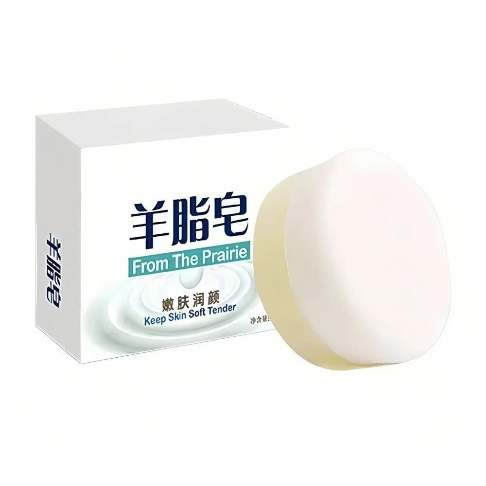 Gentle Cleaning Shower Lanolin Soap Exfoliating Moisturizing Cleanser Soap Oil Control Dual-Sided Foam Washing Bath Soap