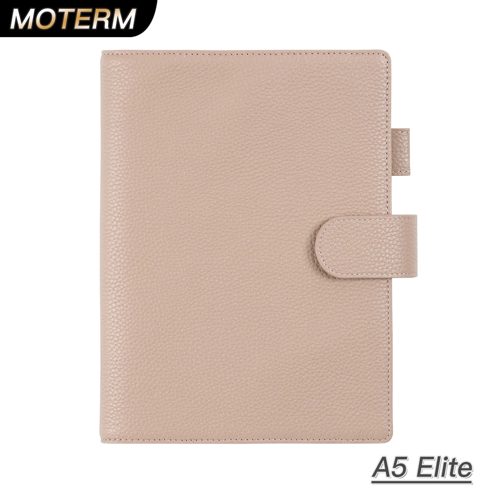 Moterm Copertina per agenda Elite formato A5 per notebook Hobonichi Cousin A5 in pelle di grano di ciottoli senza agenda organizer tascabile grande