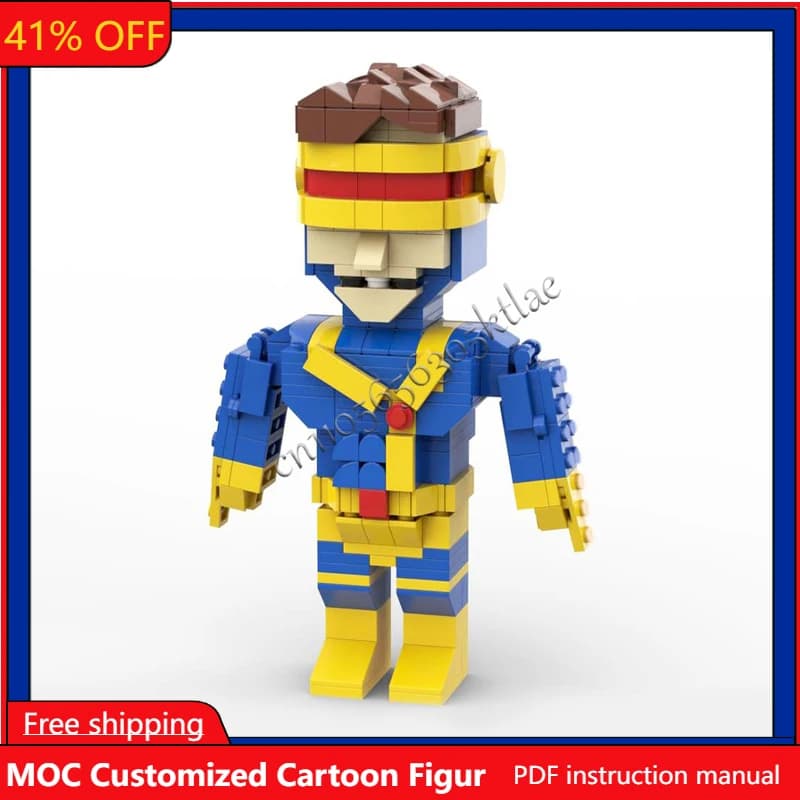 Set di 421 Pezzi MOC del Famoso Ciclope, Modelli Brickheaded, Mattoncini Creativi Educativi, Giocattolo da Assemblare, Regalo per Bambini, Collezione da Esposizione