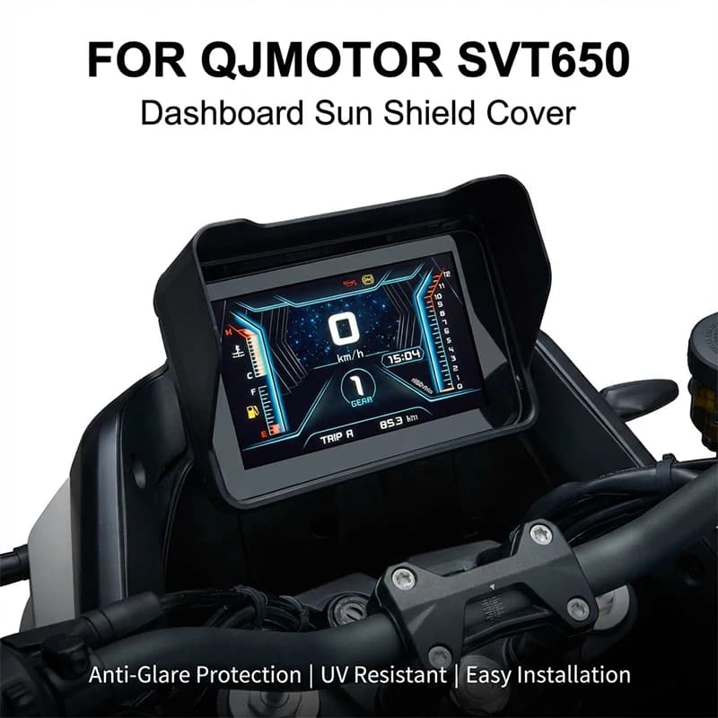 FOR QJMOTOR SVT 650 2022-2026 SVT650X SVT 650X Sun Shield Sun Visor Cover Instrument Screen Sunshade Guard Protection Dashboard