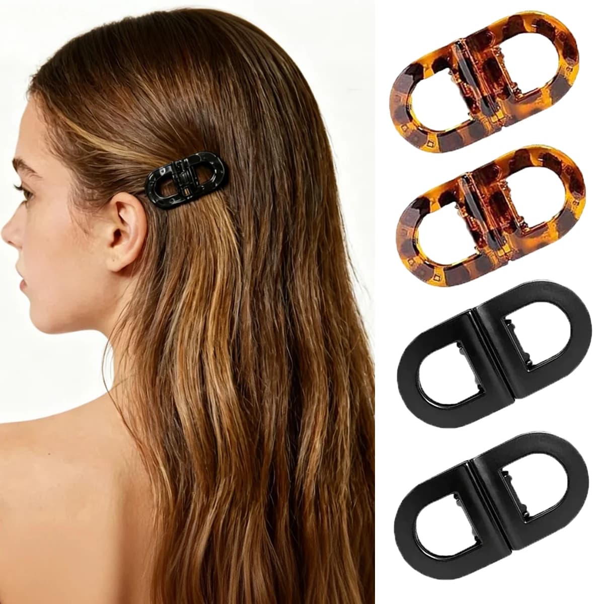 Clip per Capelli Magnetiche Professionali con Forte Tenuta, Clip Antiscivolo per Sezionare i Capelli, Set di Strumenti per Acconciature per Donne e Ragazze