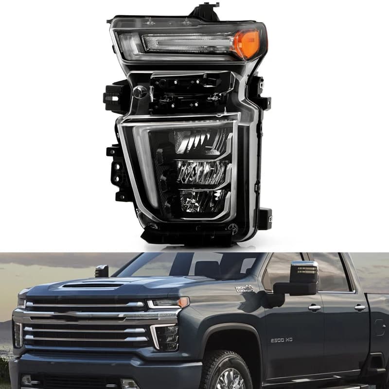 Per Chevrolet Silverado 2500HD 3500HD 2020 2021 2022 2023 Auto Full LED Faro Testa Luce Plug and Play 84738618 84738619