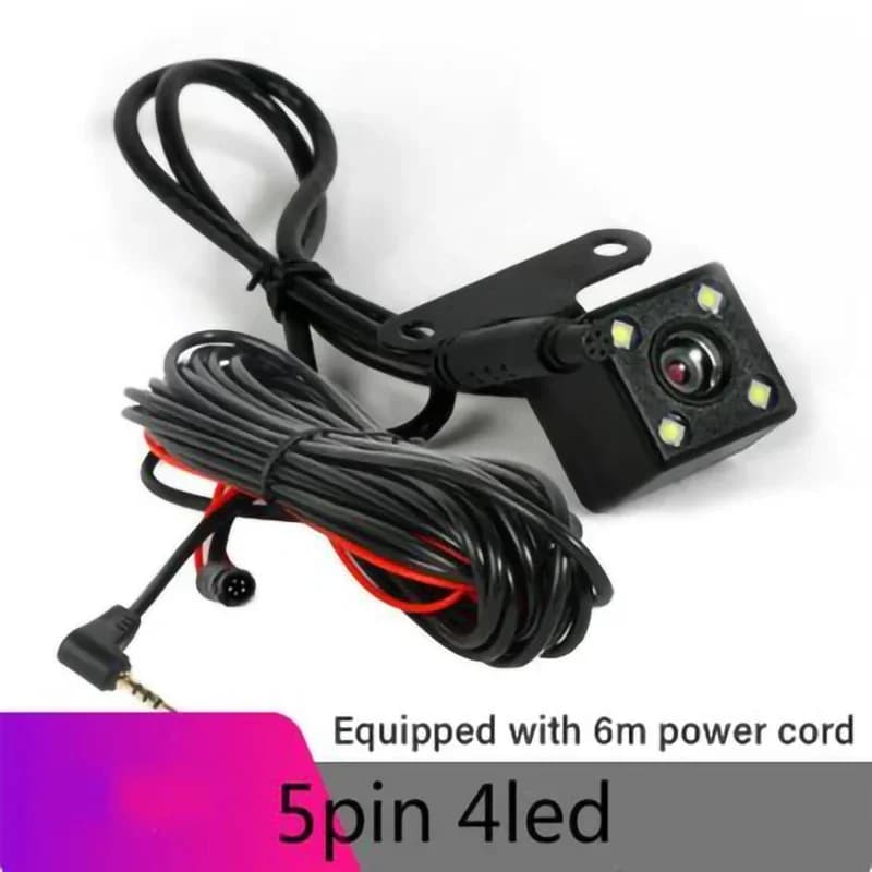 5 pin DVR 4LED Car Rear Camera Mounted On Car 170 ° DVR Reverse Camera with Motor Vehicle Mirror, 2.5 mm Waterproof