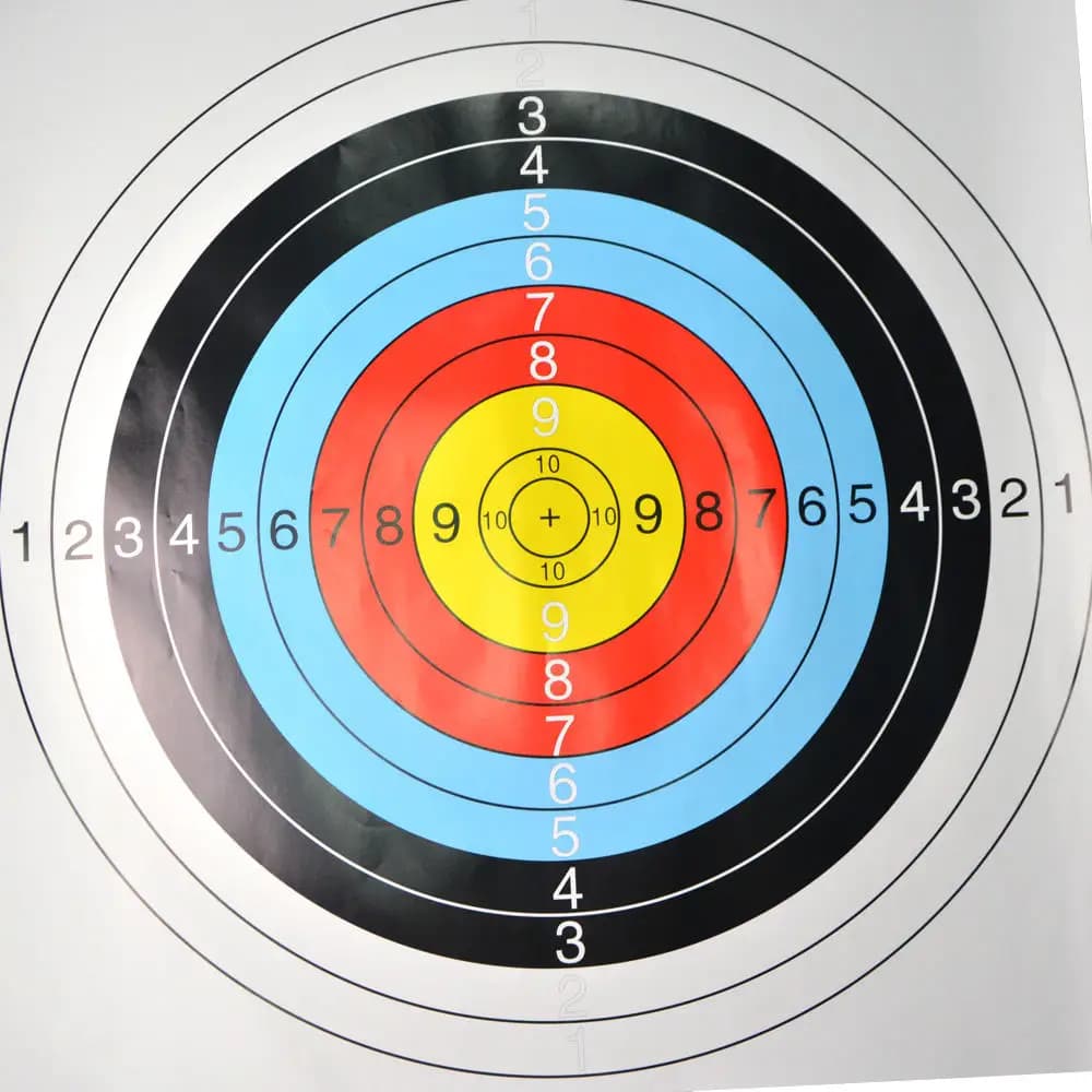 12/24pcs 40X40cm Archery Target Paper for Arrow Bow Shooting Hunting Practice High Visibility Practice Training Bow Arrow Darts