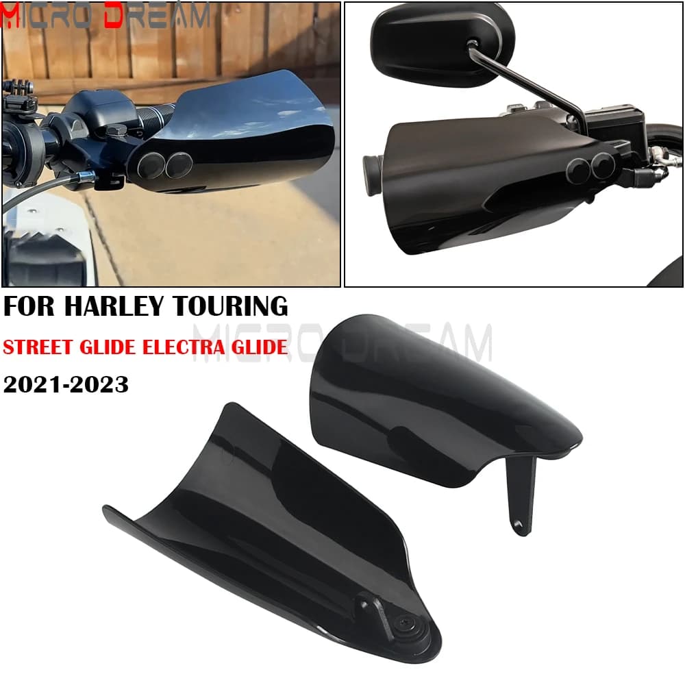 Per Harley Touring Street Electra Glide FLHX FLHXS FLHTP FLHT Moto Paramani Protezione Manubrio Protezione della mano Scudo Copertura