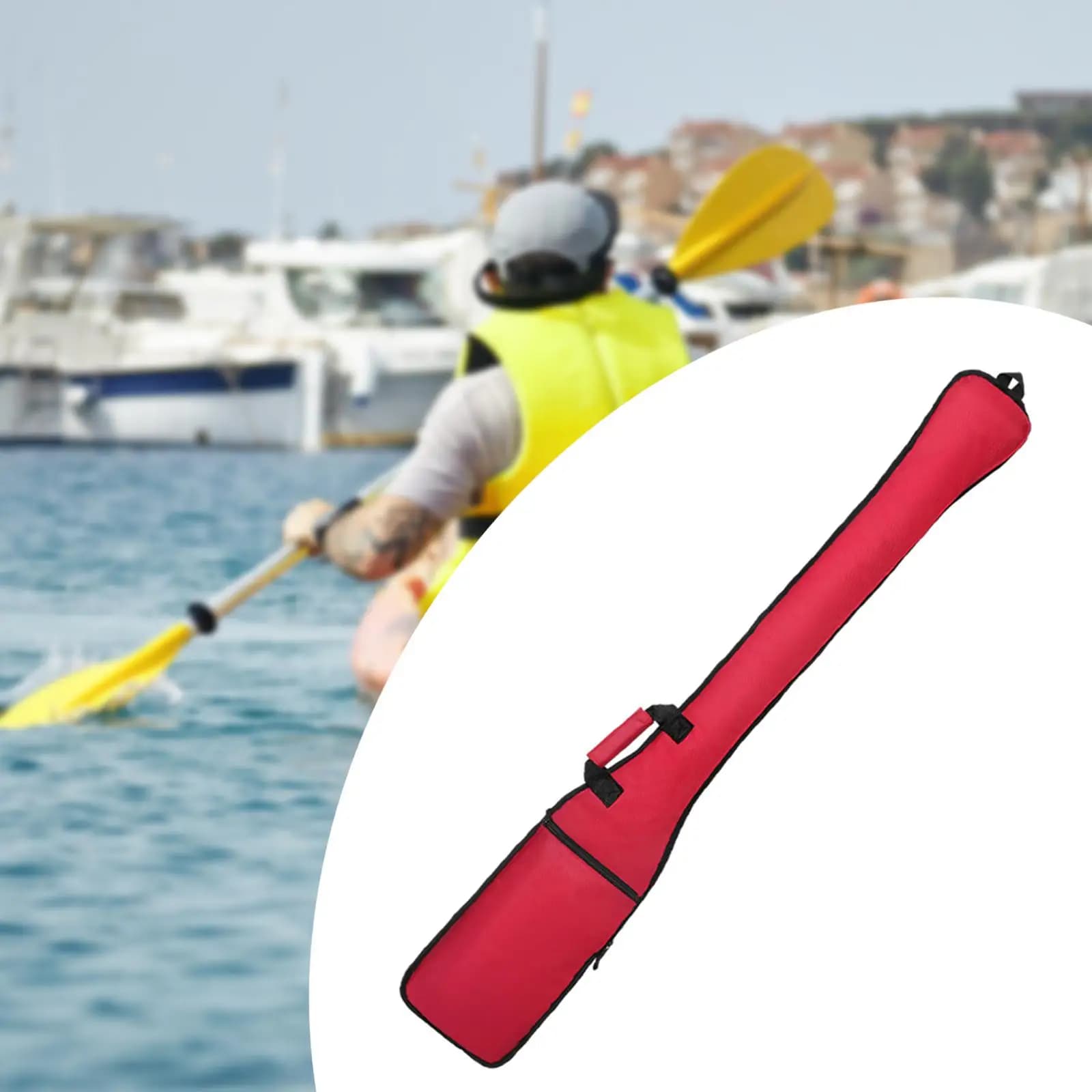 Portable Paddle Holder for Kayak 131x21.5cm with Smooth Zipper