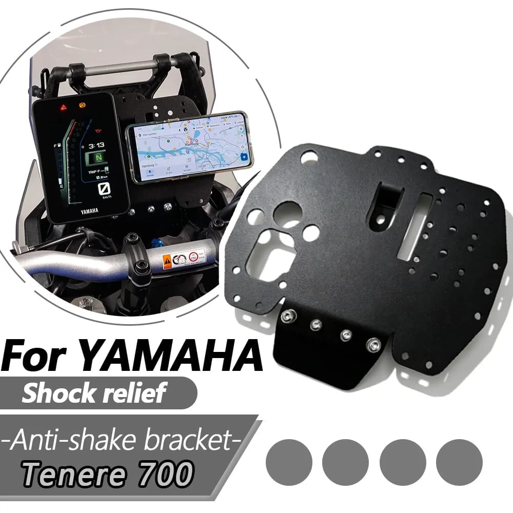 GPS Mounts For Yamaha Tenere700 Tenere 700 Rally Edition T7 T700 World Raid Navigation Devices Smartphone Anti-shake Bracket